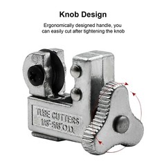 Mini Pipe Tubing Cutter 1/8&Prime; to 5/8&Prime; OD Copper Brass Aluminum Cutting HVAC Plumb