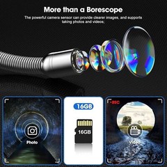 ESANHAO Sewer Camera 9&rdquo; Screen Endoscope Video Pipe Inspection Camera 25m