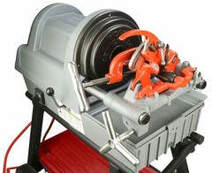 Reconditioned RIDGID&reg; 1822-I Auto Chuck Pipe Threader with 815A HSS Dies & Cart