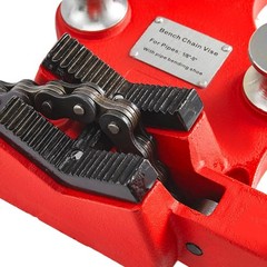 Mophorn Chain Pipe Vise, 1/8‑5 Capacity, Heavy‑Duty Cast Iron, Crank Handle