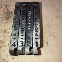 Ridgid Pack of (4) 3/8&rdquo;INCH Pipe Dies For 500 Mono Heads High Speed 50710 NOS