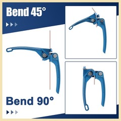 Car Tubing Bender Tool 1/8&Prime; 3/16&Prime; 1/4&Prime; Brake Fuel Line Handheld 1 Pc