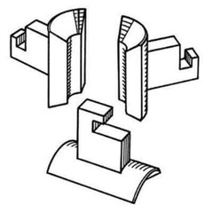 RIDGID A-368X (59325) 7/8&Prime; Jaw Assembly for K-1500, K-1500G, K-1500SP