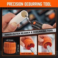 HORUSDY 4-Piece Ultimate Tube Cutter Set, Heavy Duty Pipe Cutter 1/4&Prime;-2&Prime;, Min&hellip;