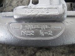 Ridgid No 2 / 1 & 2 / 1/8&Prime; to 2&Prime; Heavy Duty Pipe Cutter Used Free Shipping