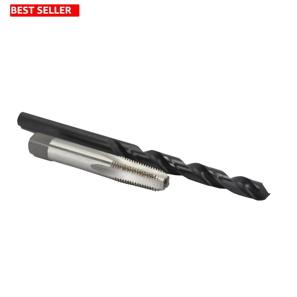 Precision 1/8&Prime; Carbon Steel NPT Tap & &lsquo;R&rsquo; HSS Drill Bit Set for Professionals