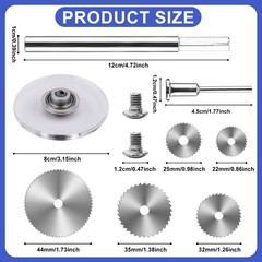 Inside Pipe Cutter for PVC Pipe（5Pcs Saw Blades）, Fit 3/8&Prime; Hex Shank Drill Bi&hellip;