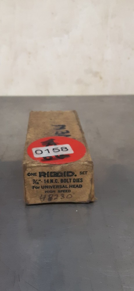 RIDGID 48230 UNIVERSAL 7/16&Prime;-14 HS RH BOLT DIE SET NEW 158