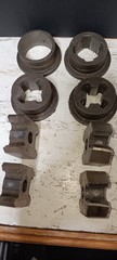 Antique Early Reed Mfg Co Pipe Threader Set w/ Box 1/2&ndash;1&frac14; R Dies Erie PA