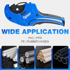 PVC Pipe Cutter up to 2-1/2&Prime; Ratchet Pipe Cutter Heavy-Duty Pex Cutting Tool PEX