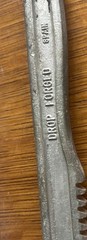 Globemaster Vintage Red 8&Prime;Pipe Wrench & cast iron 8 or10&rdquo; ? Made in Spain