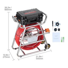 328ft Sewer Camera 10.1&Prime; Touchscreen Self-Leveling IP68