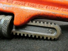 Ridge Tool Straight Pipe Wrench 24&Prime; 18&Prime; 14&Prime; Heavy Duty Cat Iron Lot of 3