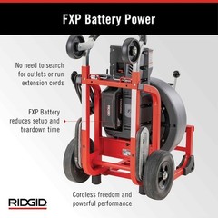 Ridgid 73073 Cordless Drain Cleaning Machine, 139 Lb