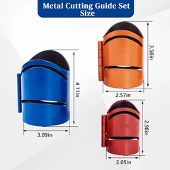 3PCS Metal Pipe Cutting Guide Kit for 45 90 22.5 Degree Saddle Cuts Steel