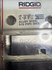 Ridgid 47880 Dual Style Pipe Threader Dies, Alloy RH, 1/2&Prime;-3/4&Prime;-14 NPT
