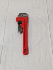 Ridgid Straight Pipe Wrench: 1-1/2" Max, 10" OAL, Cast Iron 31010