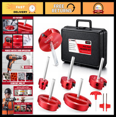 6Pcs PVC Pipe Reamer Kit &ndash; Durable Aluminum Fitting Saver for Sch.40 & CPVC, Lig