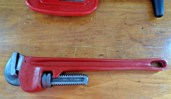 SUPER EGO Pipe Cutter 1/8&Prime; to 2&Prime; Pipe and SUPER EGO 18&Prime; Pipe Wrench