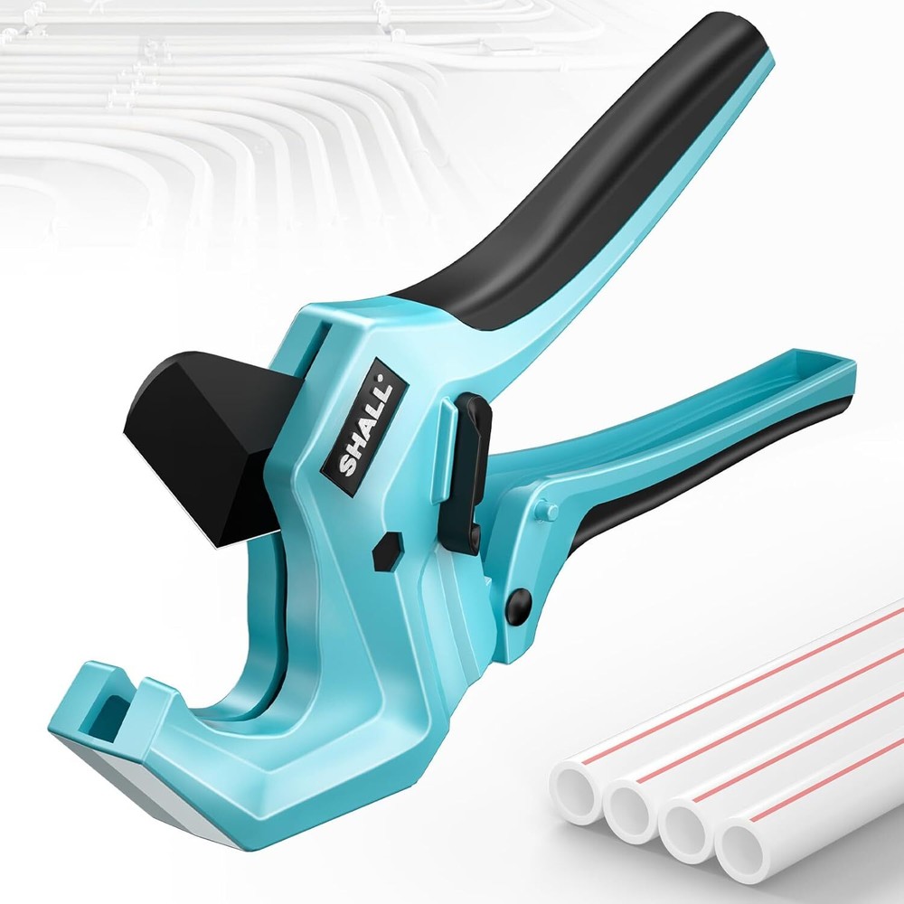 PVC Pipe Cutter, Cuts up to 1-5/8&rdquo;, Heavy-Duty Aluminum Ratchet Pipe Cutter Tool