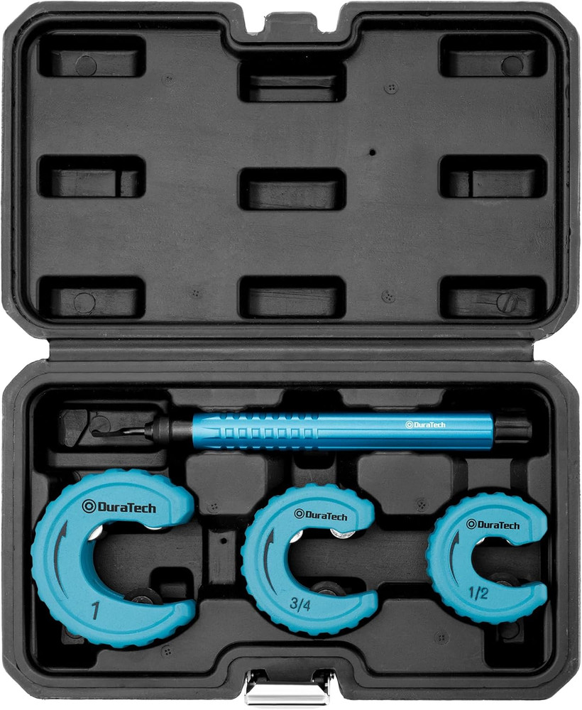 4-Piece Copper Tubing Cutter Set, Pipe Cutter Tool, Includes 1/2&Prime;, 3/4&Prime;,1&Prime; Tube