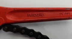 Ridgid 2 1/2&Prime; Pipe & Fittings Wrench C-18 Ridge Tool Company USA Used Condition