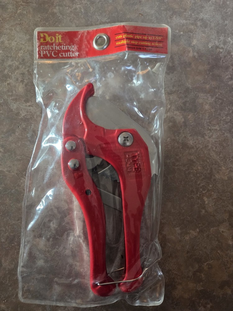 PVC Pipe Cutter, Do It 1 1/4 TO 1 5/8 Ratcheting Cutting PVC CUTTER