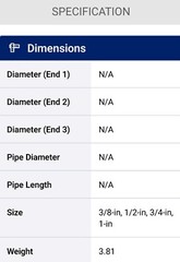 Sharkbite PEX Crimp Kit w/3 Dies & Go/No-go Gauge For 3/8 to 1&Prime; Copper Rings
