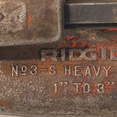 Rigid Heavy Duty No. 3-S Pipe Cutter Large Tool 1&Prime; to 3&Prime; Industrial Made In USA