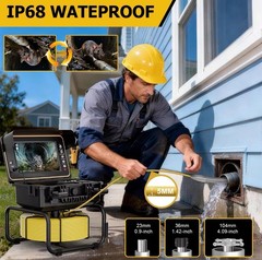Drain Sewer Inspection Camera 512hz Pipe Inspection Camera Self Leveling 30M