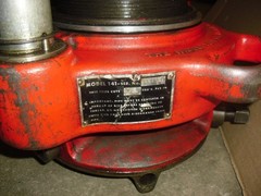 RIDGID 141 Receding Geared Threader with 700 threader & 774 adapter Jam Proof