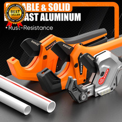 PVC Pipe Cutter 3-Gear Adjustable Cut up to 2-1/2&rdquo; Ratchet Pipe Cutter