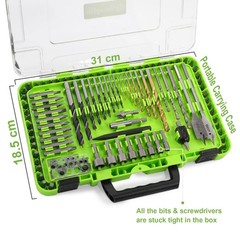 Drill Bit Set, 104 Pcs Screwdriver Bits for Cordless Drill, Screwdriver Drill&hellip;
