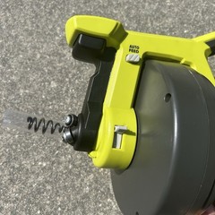 RYOBI ONE+ 18V Cordless Drain Auger w/ 25 ft Cable, LED Light, Auto Feed P4001