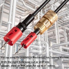 08350 DM3MECH Mechanical Hot Tapping Machine Complete Kit for NPT