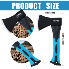 10&rdquo; Outdoor Hatchet Forged Carbon Steel Heat Treated Hand Tool, Fiberglass