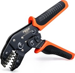 Micro Connector Pin Crimping Tool 0.03-0.5mm&sup2; 32-20AWG Ratcheting Crimper for 2.