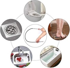 24 In. Flexible, 4 Claw Pick-Up Tool, Jewelry Retriever, Clog Remover, Drain Sna