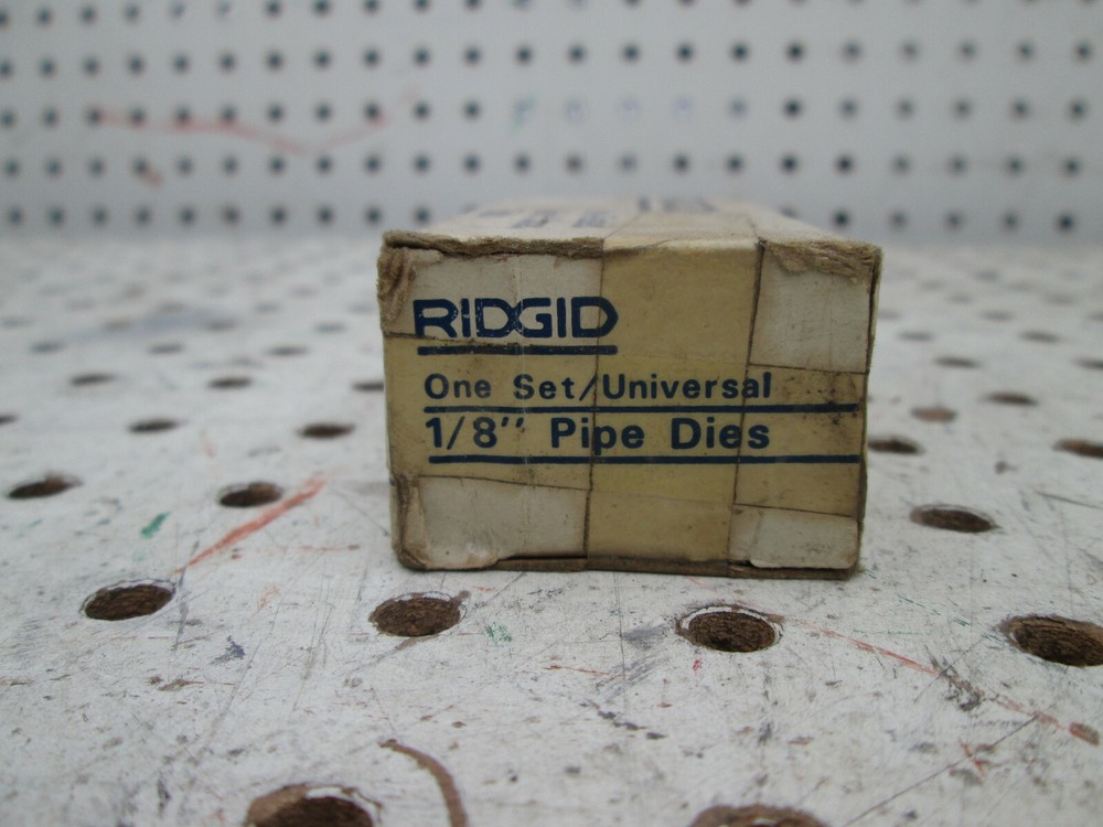 Ridgid 47735 Die Set 1/8&rdquo; NPT Alloy Steel Universal for 811 815 die heads