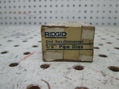 Ridgid 47735 Die Set 1/8&rdquo; NPT Alloy Steel Universal for 811 815 die heads