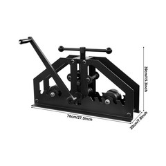 TR-60 Manual Tube Roll Bender 1.5in Capacity Iron Round Pipe Roller