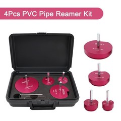 4PCS PVC Pipe Reamer Kit Fitting Socket Saver SCH Plumbing Tools For 1/2&Prime; Drills