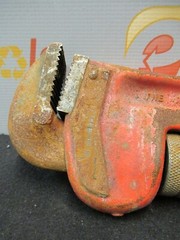Ridge Tool Straight Pipe Wrench 24&Prime; 18&Prime; 14&Prime; Heavy Duty Cat Iron Lot of 3