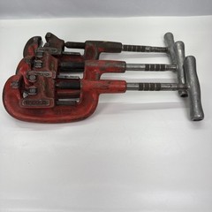 Lot of 3 Ridgid Heavy Duty Pipe Cutter 1/8in to 2in Models 1ea No2A 2ea No 202