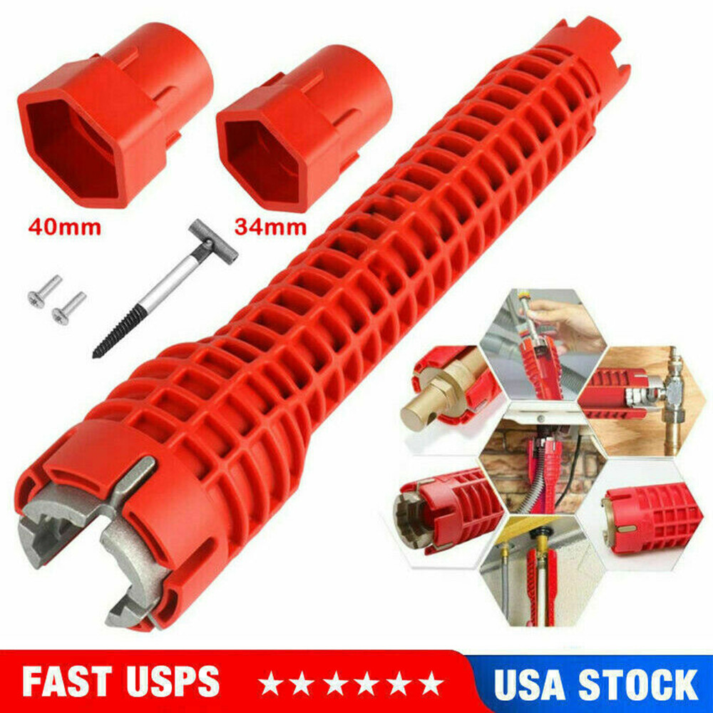 Faucet And Sink Installer Multi-Purpose Wrench Non-Slip Handle Plumbing Wrench