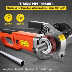 VEVOR Electric Pipe Threader Pipe Threading Machine 2300W 6 Dies 1/2-2&Prime; Portable