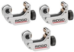 (3) ea Ridgid 32985 # 104 3/16&Prime; &ndash; 15/16&Prime; Close Quarters Tubing Cutters