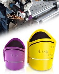 Pipe Cutting Guide Kit &ndash; Metal Saddle Templates for 3.5&Prime; & 4.5&Prime; Pipes, 22.5&deg; 45&deg;