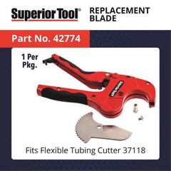 Superior Tool 37118 Steel Black/Red Ratcheting Pipe Cutter 1-5/8 Dia. x 10 L in.