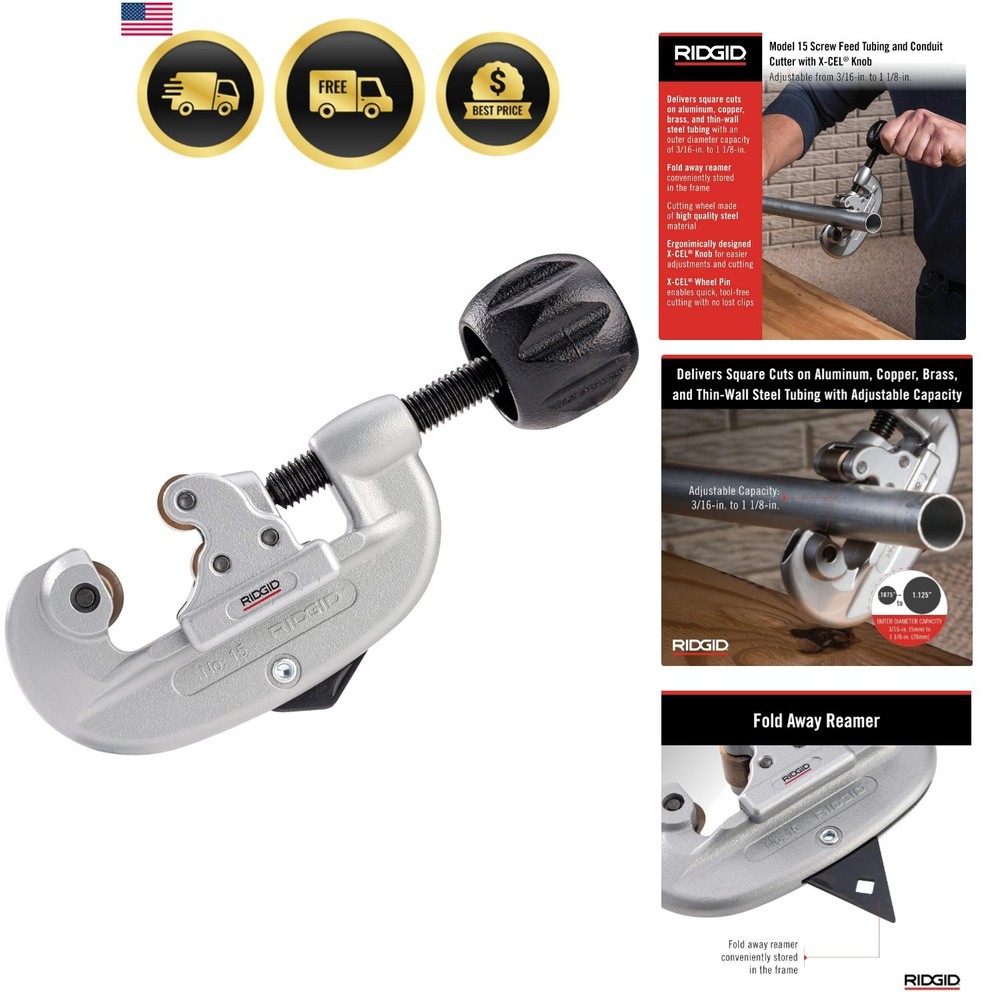 32920 model 15 Screw Feed Tubing Cutter, 3/16&Prime; To 1-1/8&Prime; Tube Cutter